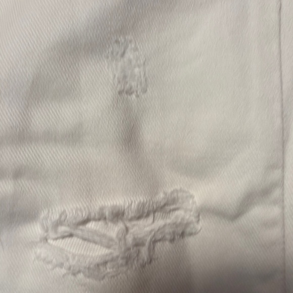 Zara White Distressed Jeans Loose Fit - Picture 9 of 14